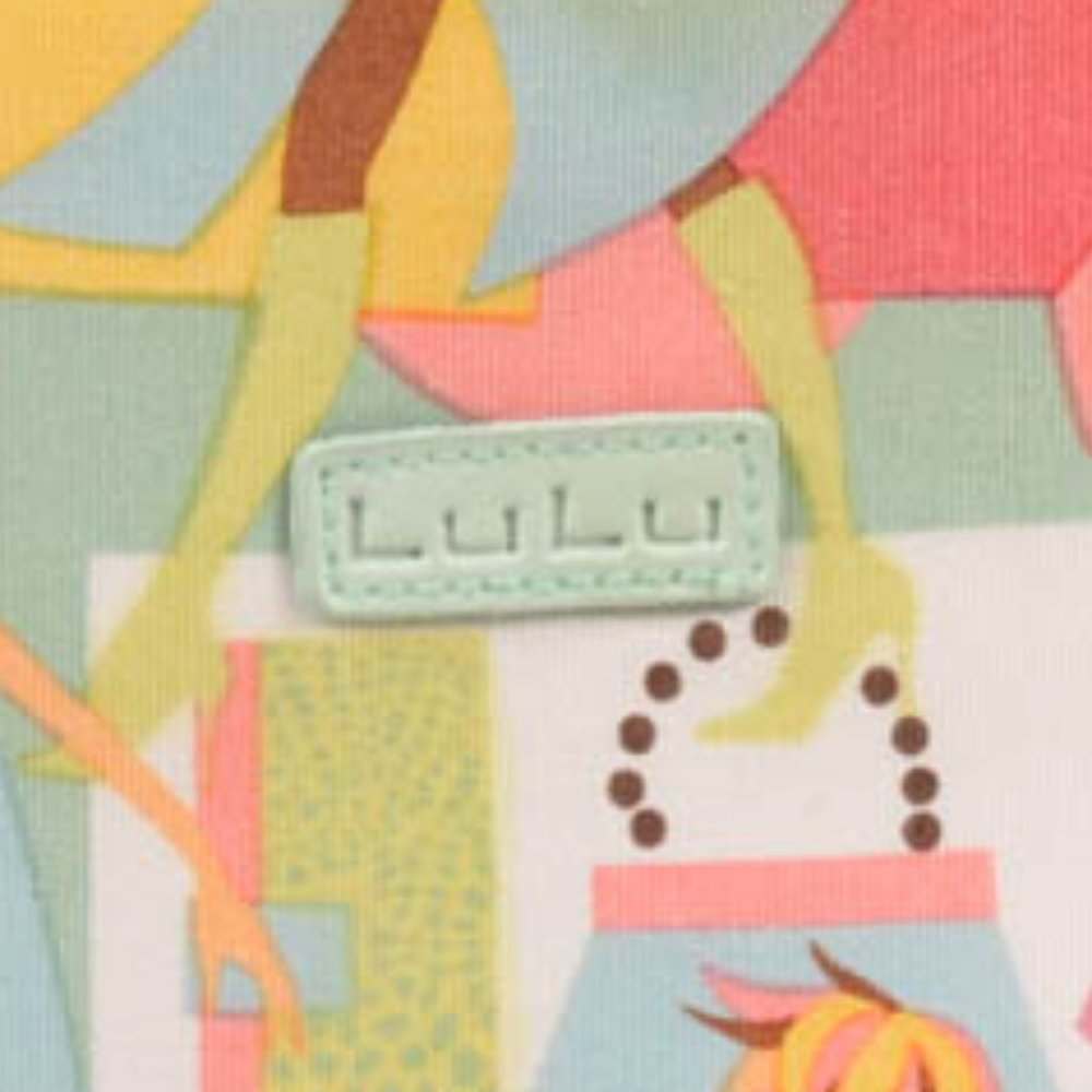 Lulu Printed Fabric Purse with beaded detail {EX+} - Picture 9 of 9